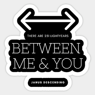 Between Us (dark) Sticker